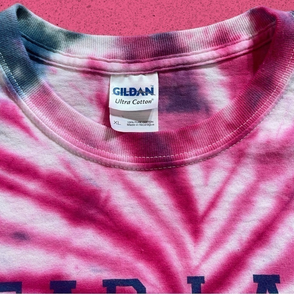 Custom handmade tourist tie dye t shirt dead head Utah Idaho bear lake XL gorp - Picture 5 of 6
